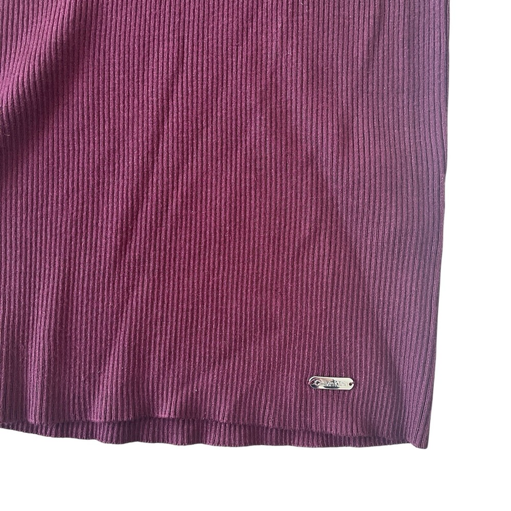 Calvin Klein Women's Size L Purple Plum Sweater Turtle Neck Long Sleeve Capsule - Picture 5 of 8
